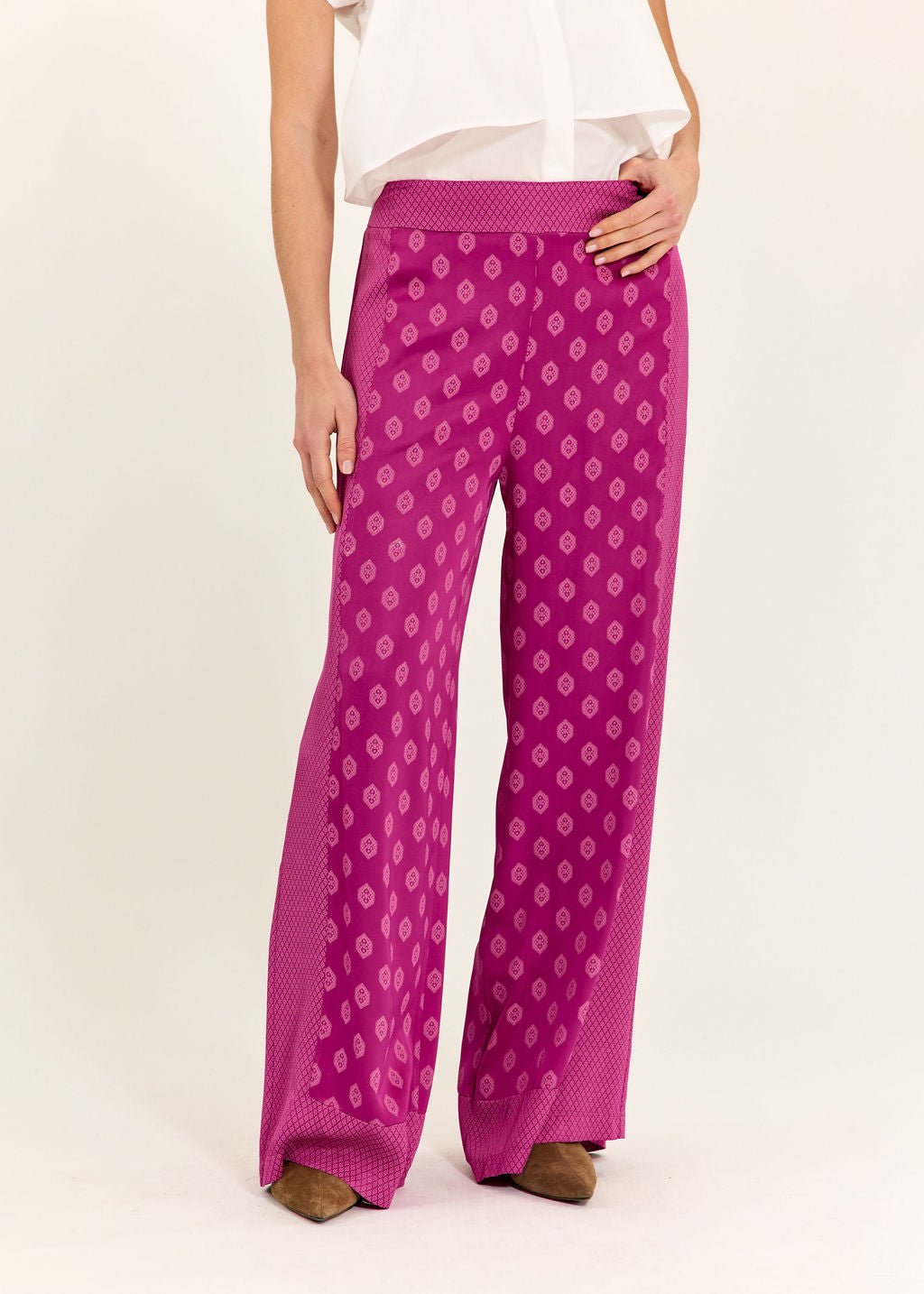 PANTALON 7/8IÈME BI-IMPRIMÉ TON SUR TON MIRI PINKY