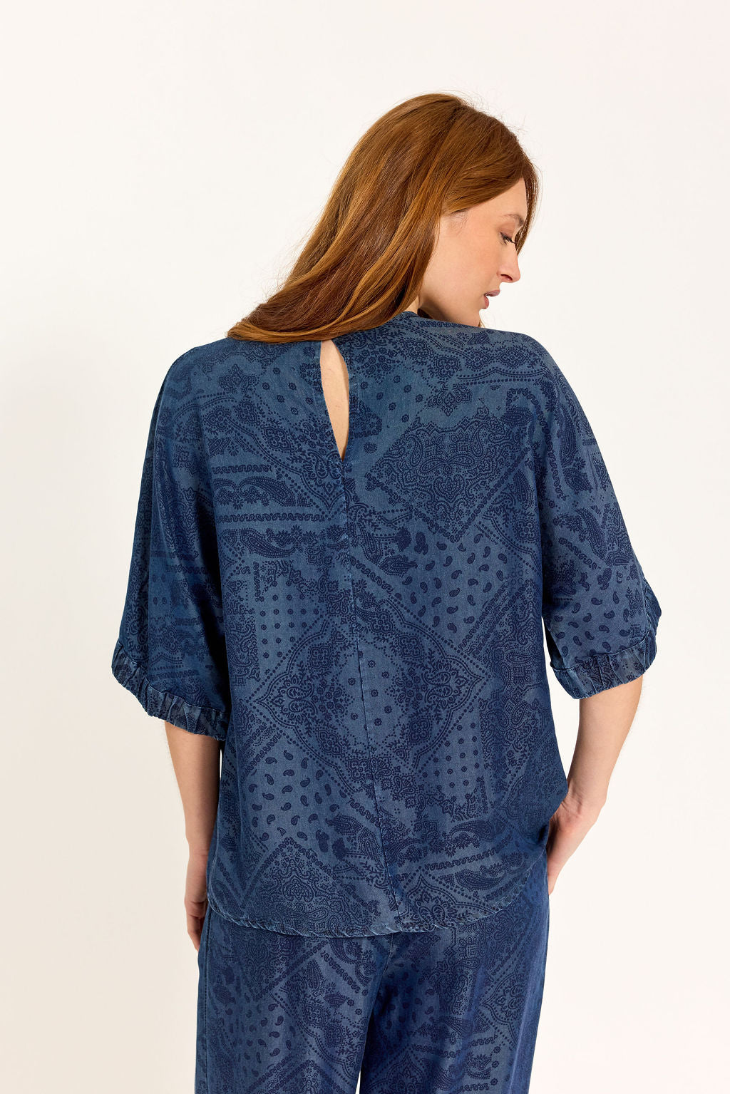TOP EN LYOCELL DENIM IMPRIMÉ REMO DENIM