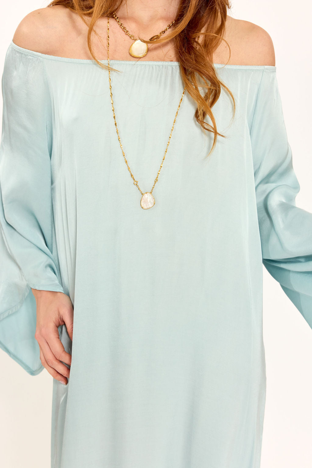 ROBE AVEC ÉPAULES DENUDÉES TOSCA SKY