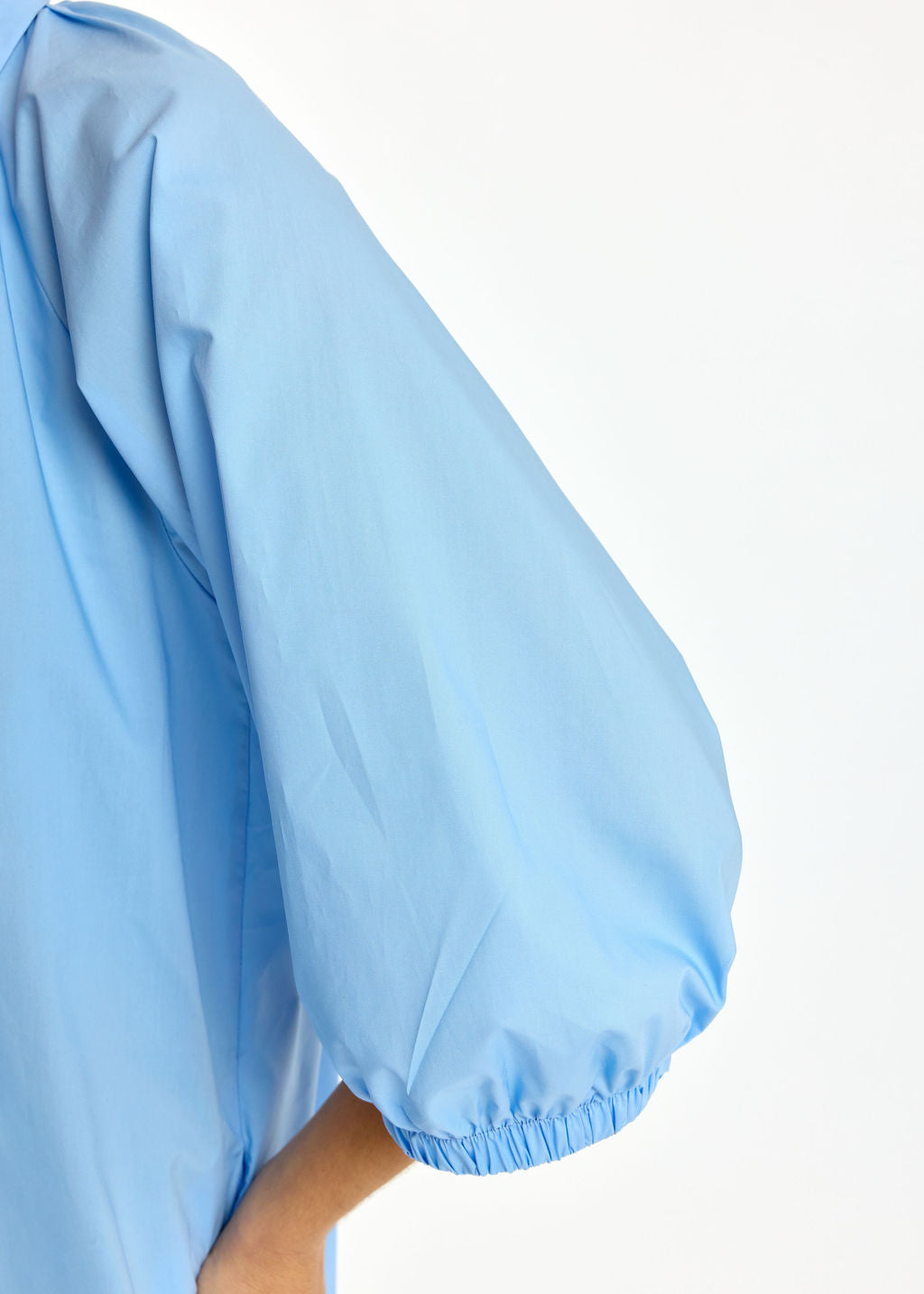 ROBE MIDI EN POPELINE DUVETEUSE HELLO CIEL
