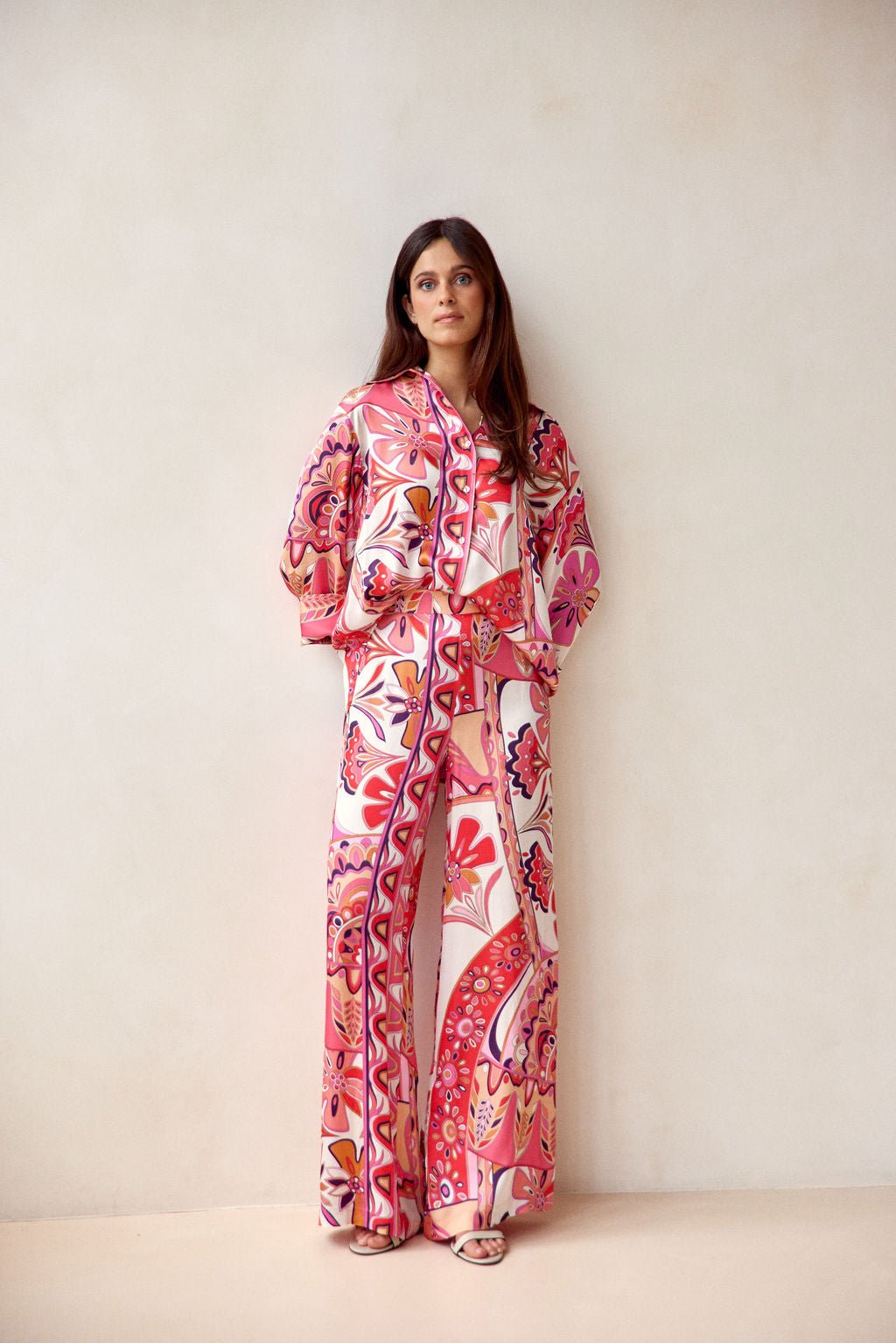 PANTALON FLUIDE IMPRIMÉ ALEXIS ROSA