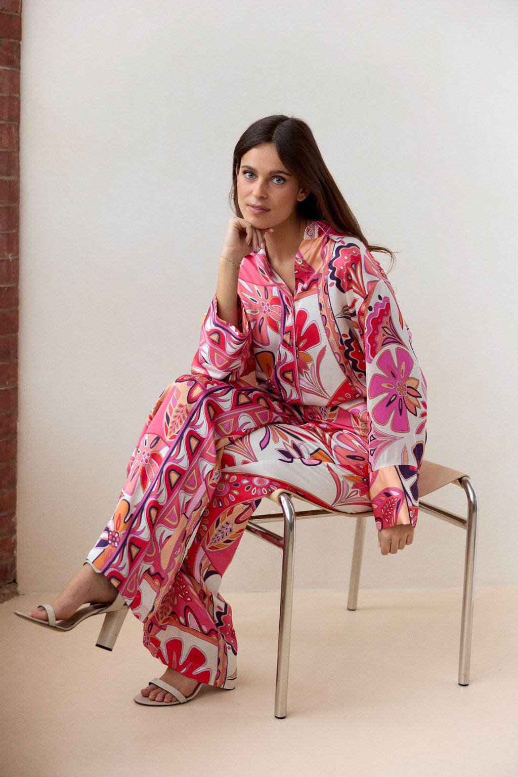 PANTALON FLUIDE IMPRIMÉ ALEXIS ROSA