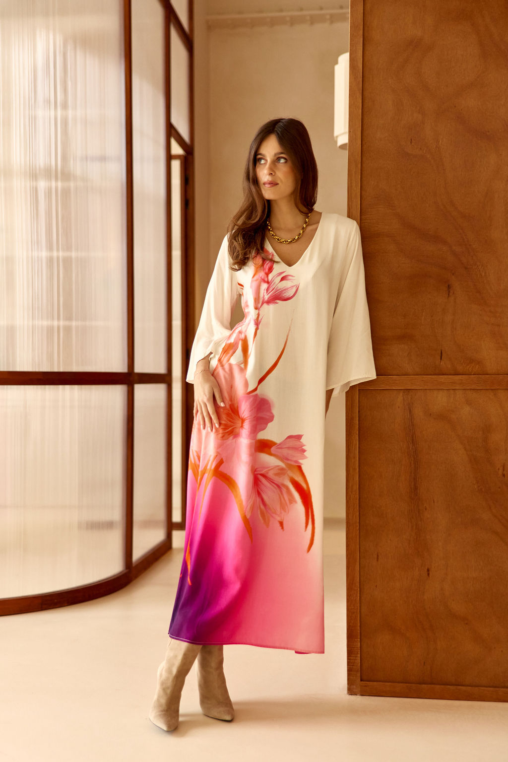 ROBE LONGUE IMPRIMÉE ELISA FLOWER