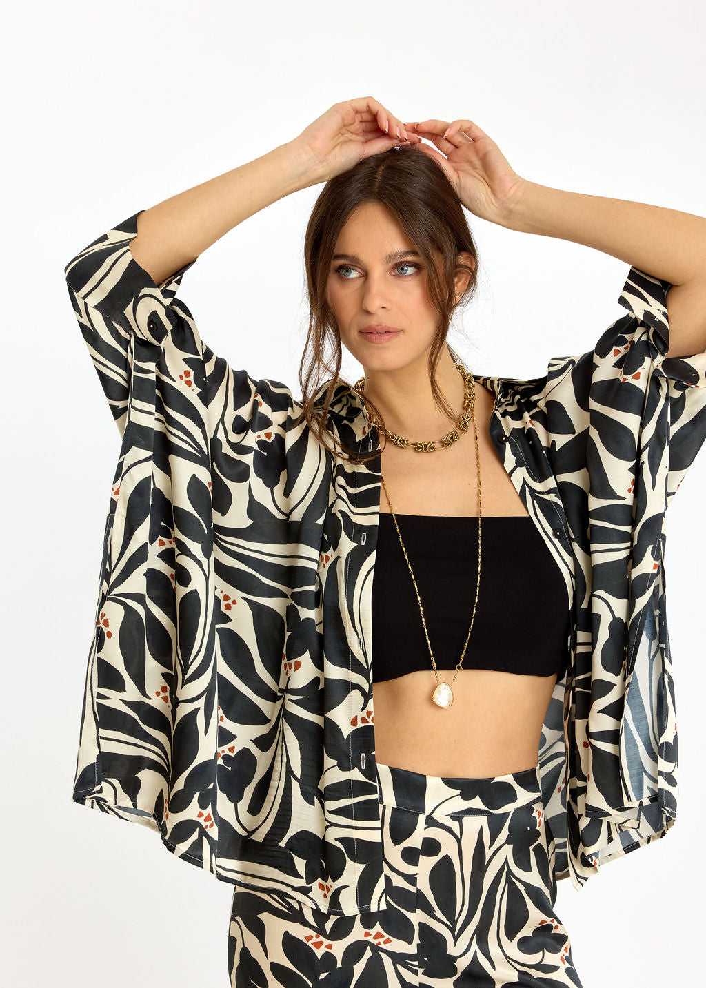 CHEMISE AMPLE IMPRIMÉE MONTI/EL SQUARE