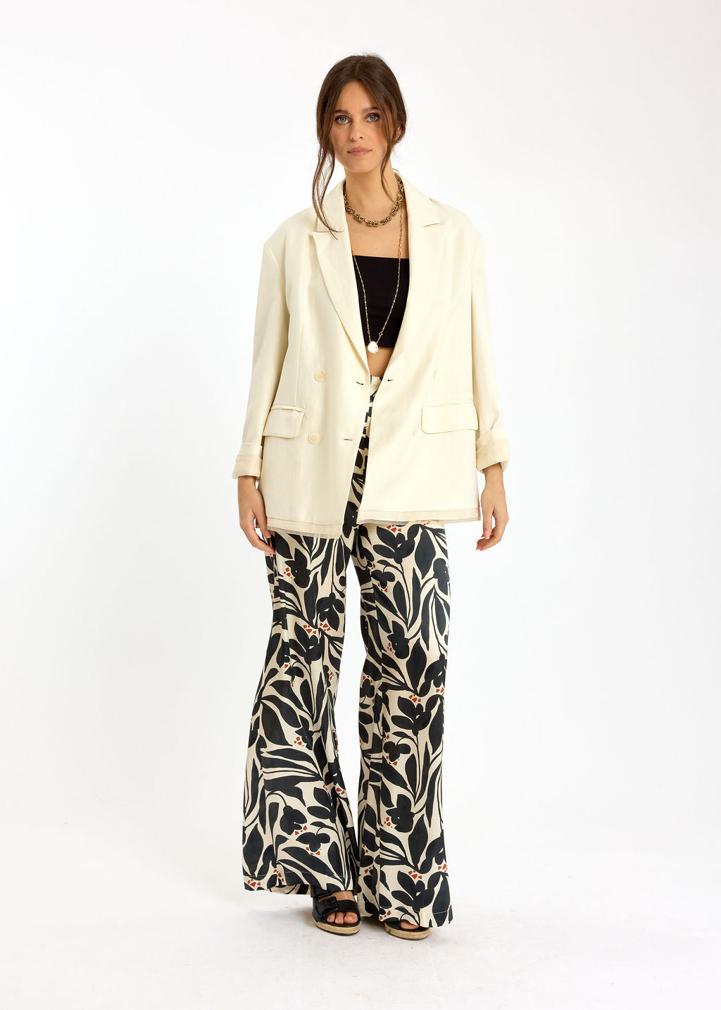 PANTALON FLUIDE IMPRIMÉ RIZZI SQUARE