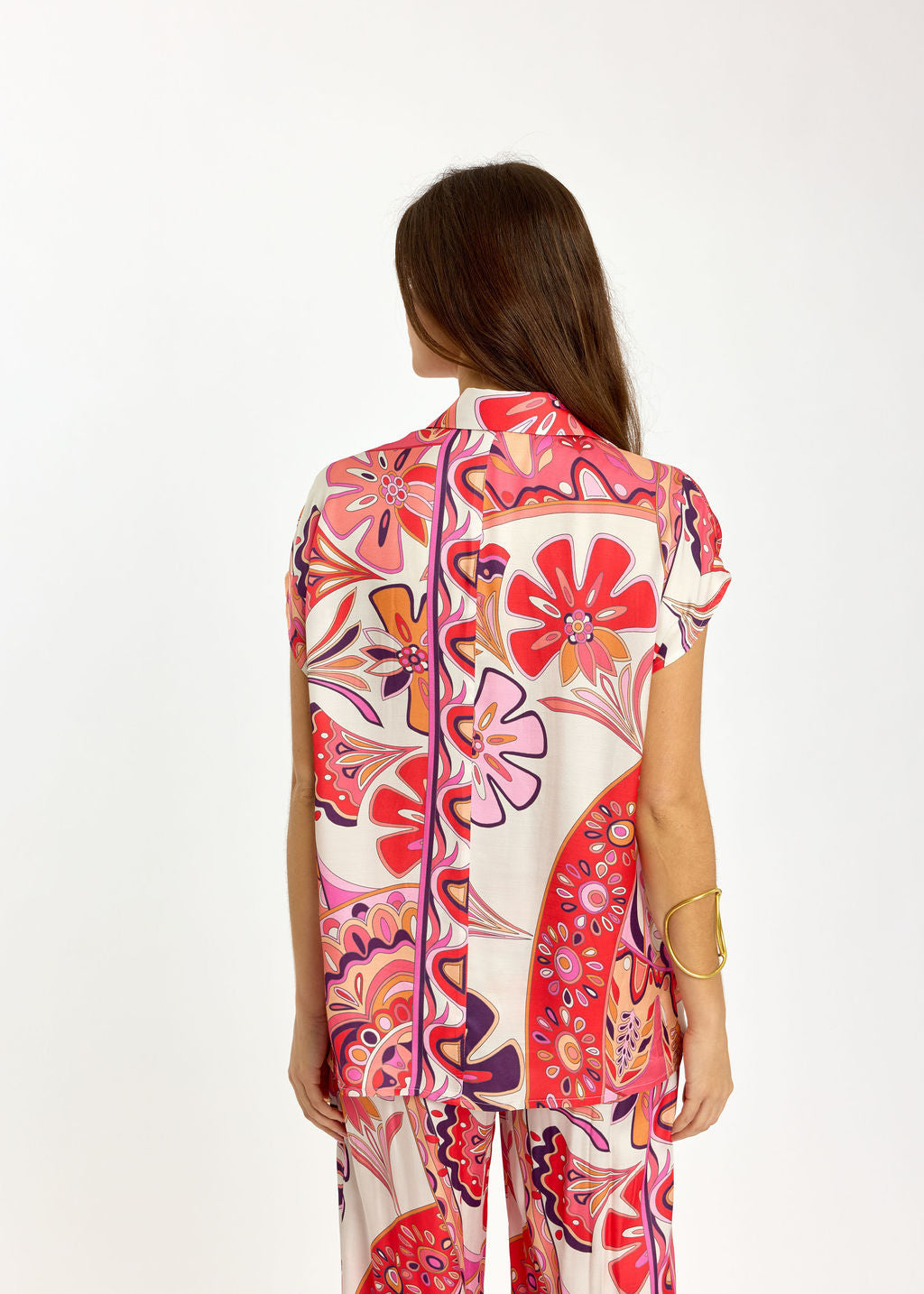 CHEMISE SANS MANCHES IMPRIMÉE SAB ROSA