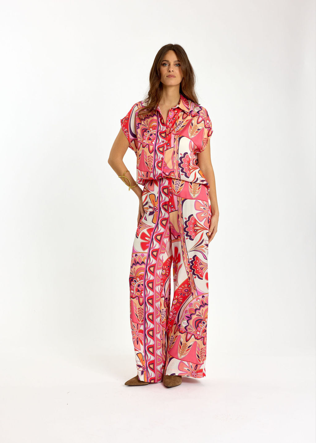 CHEMISE SANS MANCHES IMPRIMÉE SAB ROSA