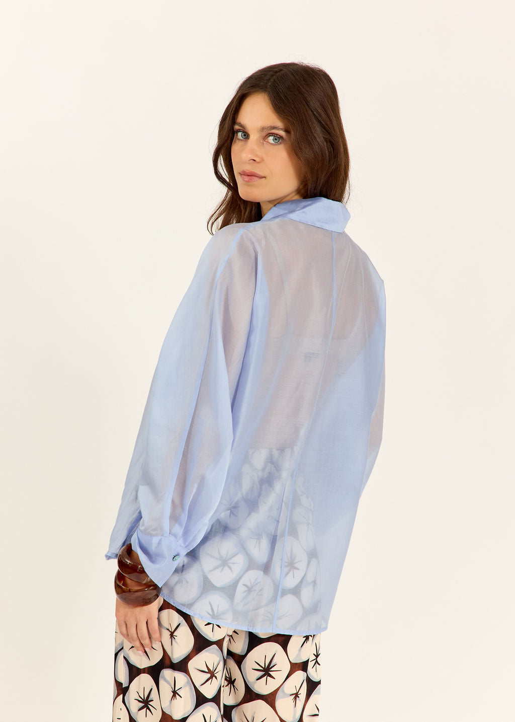 CHEMISE AMPLE EN LYOCELL SADIA CIEL
