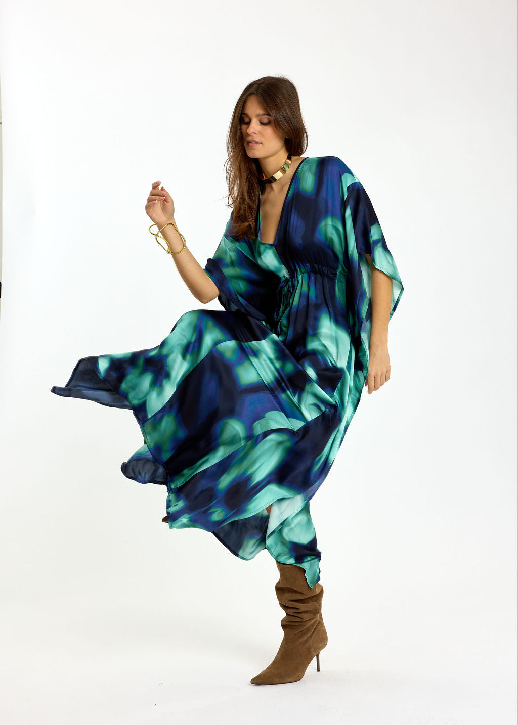 ROBE ESPRIT CAFTAN AMALFI BLUE