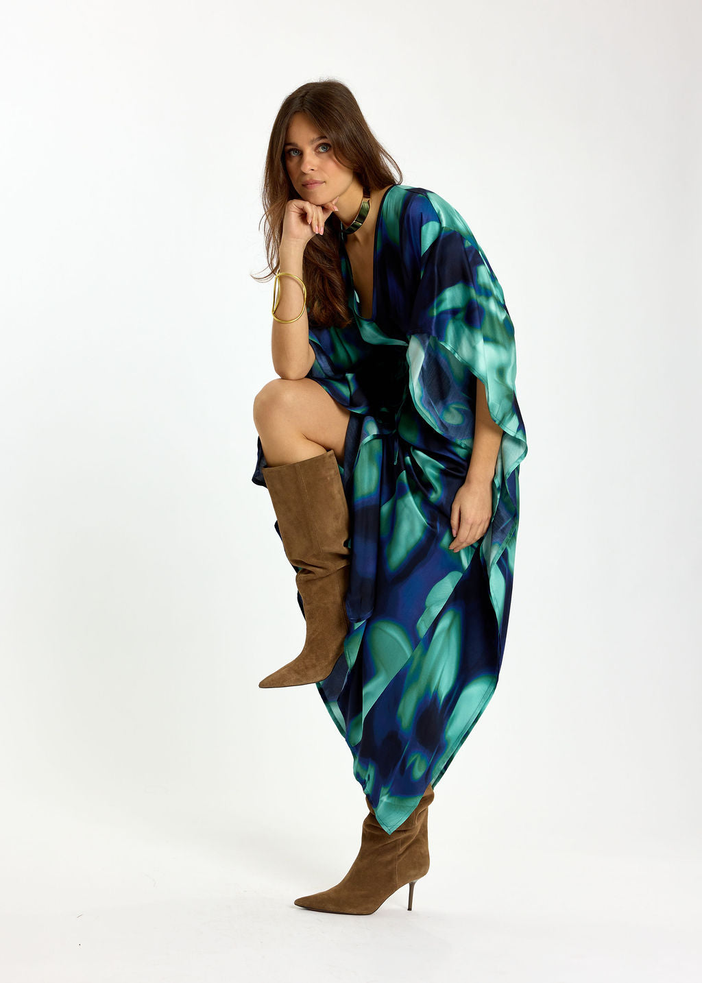 ROBE ESPRIT CAFTAN AMALFI BLUE