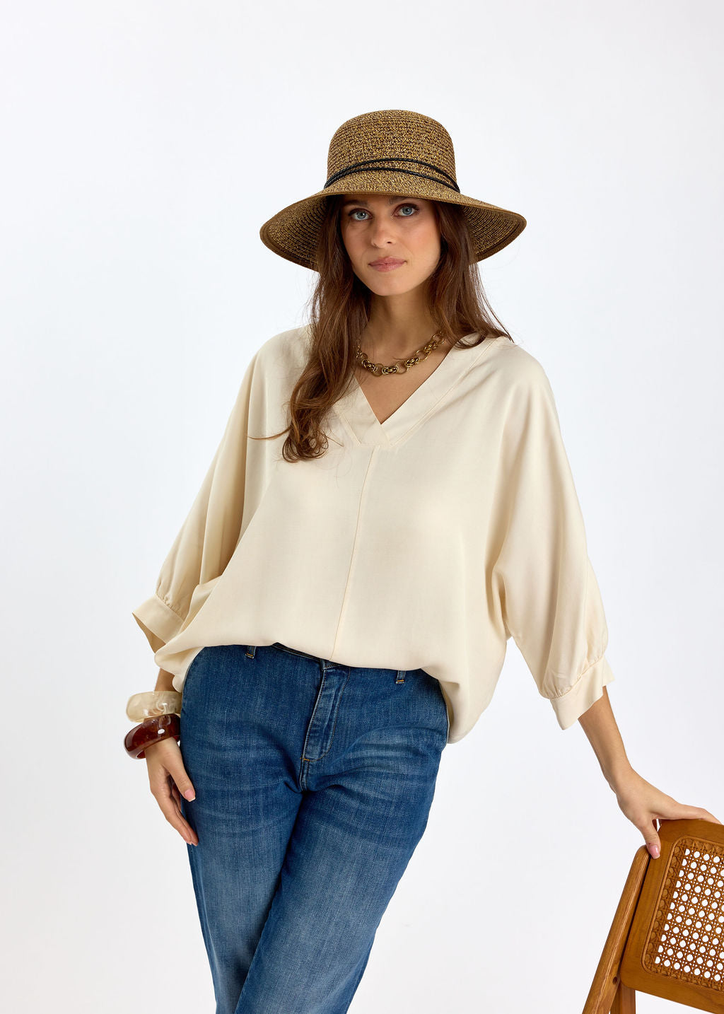 TOP AMPLE FERDI ECRU