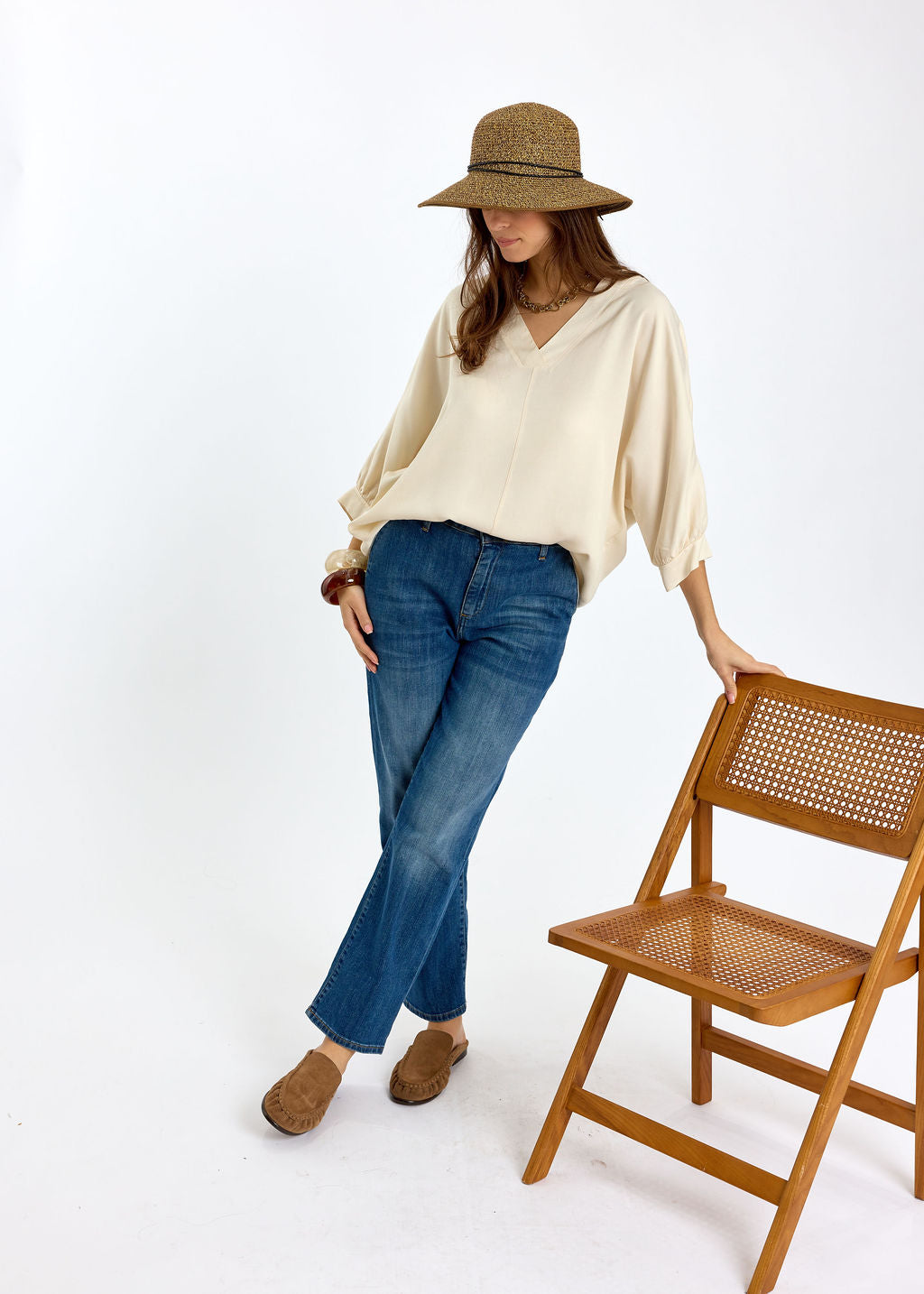 TOP AMPLE FERDI ECRU