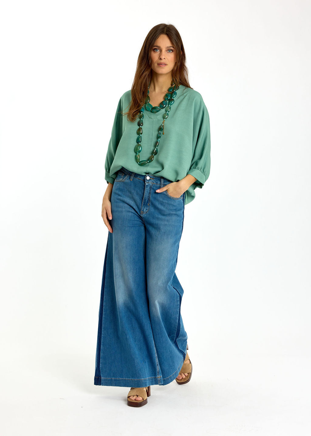 TOP AMPLE FERDI VERDE