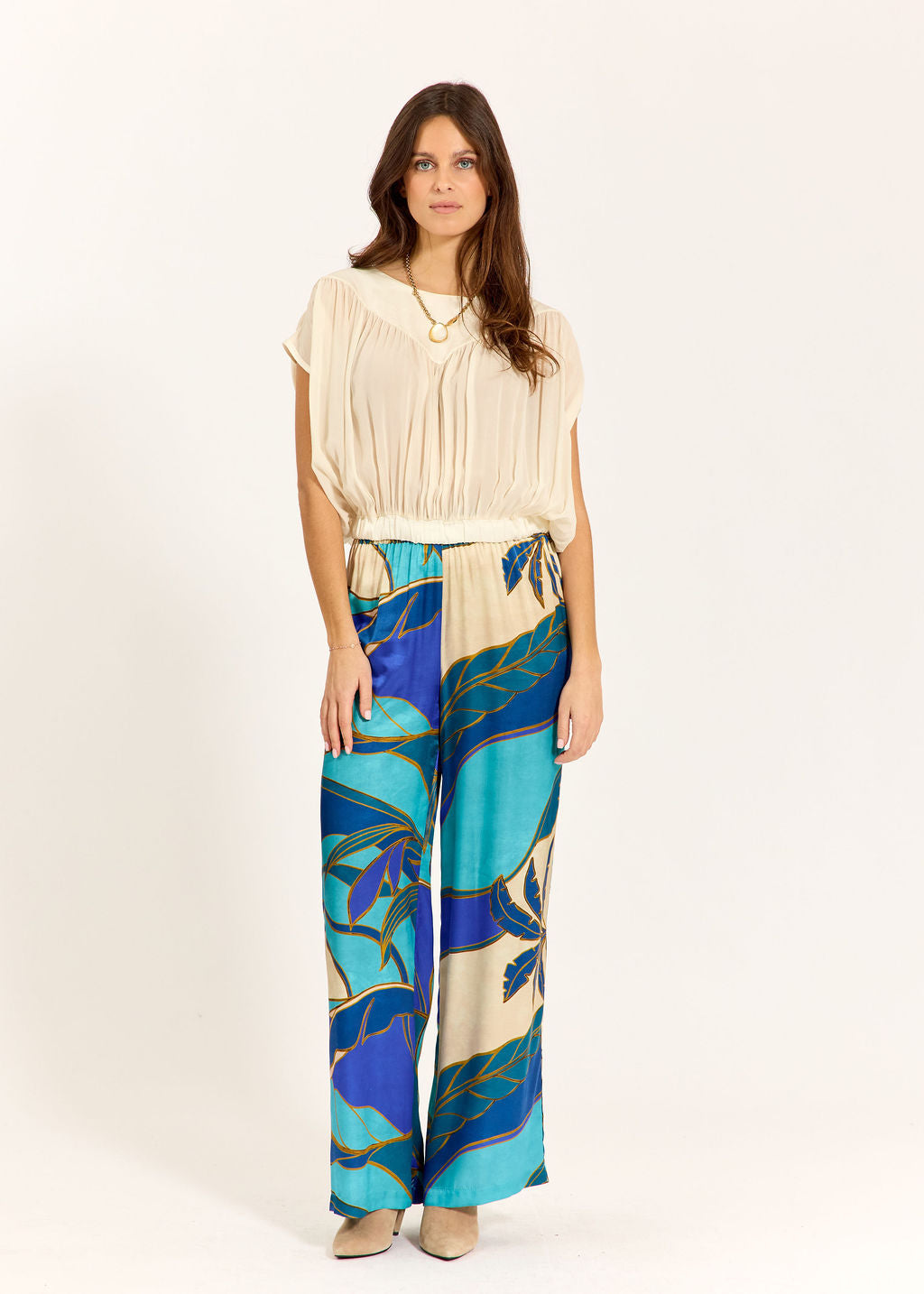 TOP COURT SEMI TRANSPARENT LEONIE ECRU