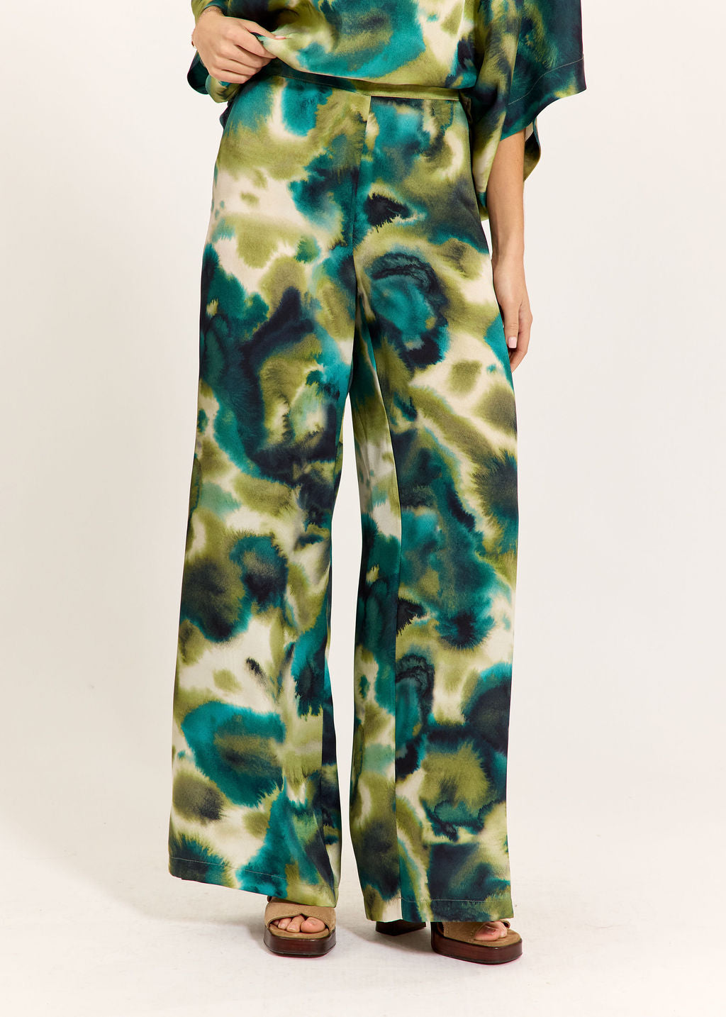 PANTALON FLUIDE IMPRIMÉ LOTIE GARDEN