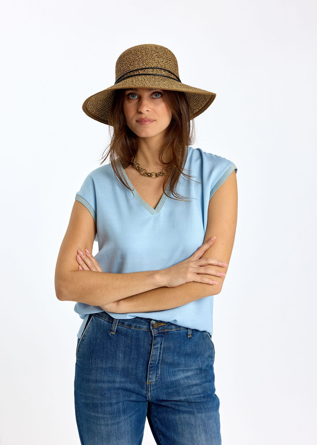 DÉBARDEUR EN VISCOSE LIN RAFA CIEL