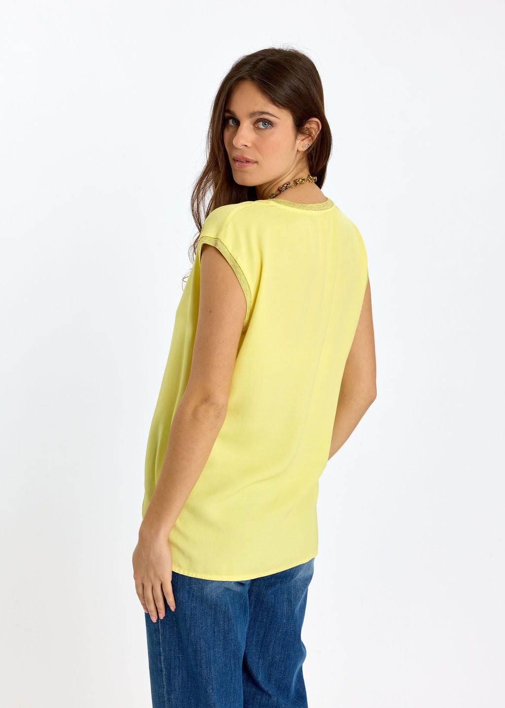 DÉBARDEUR EN VISCOSE LIN RAFA LEMON