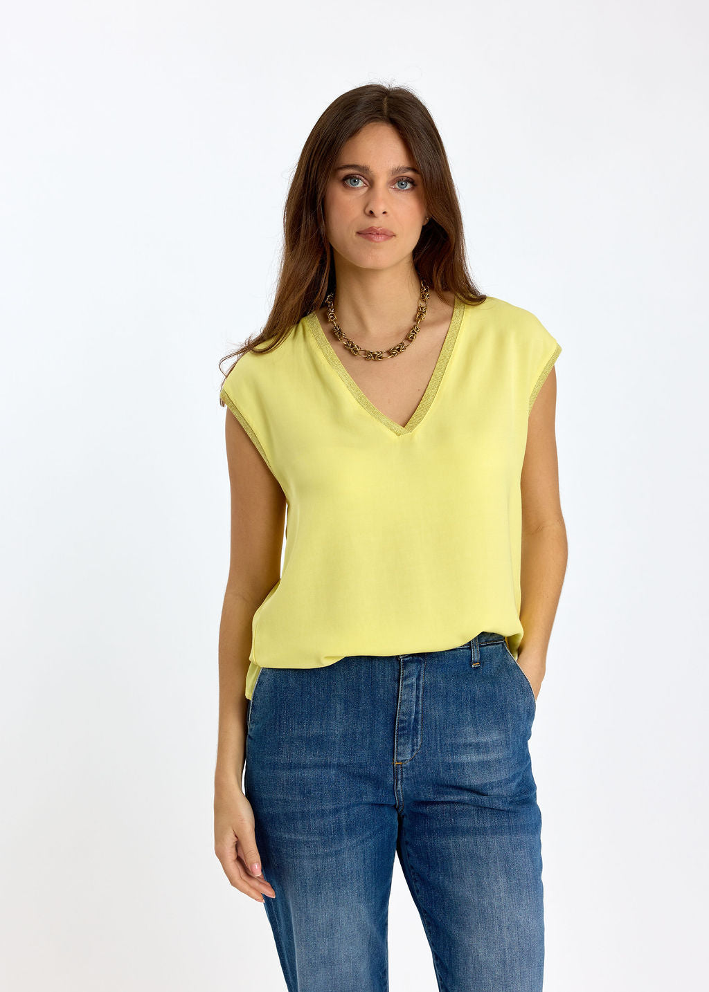 DÉBARDEUR EN VISCOSE LIN RAFA LEMON