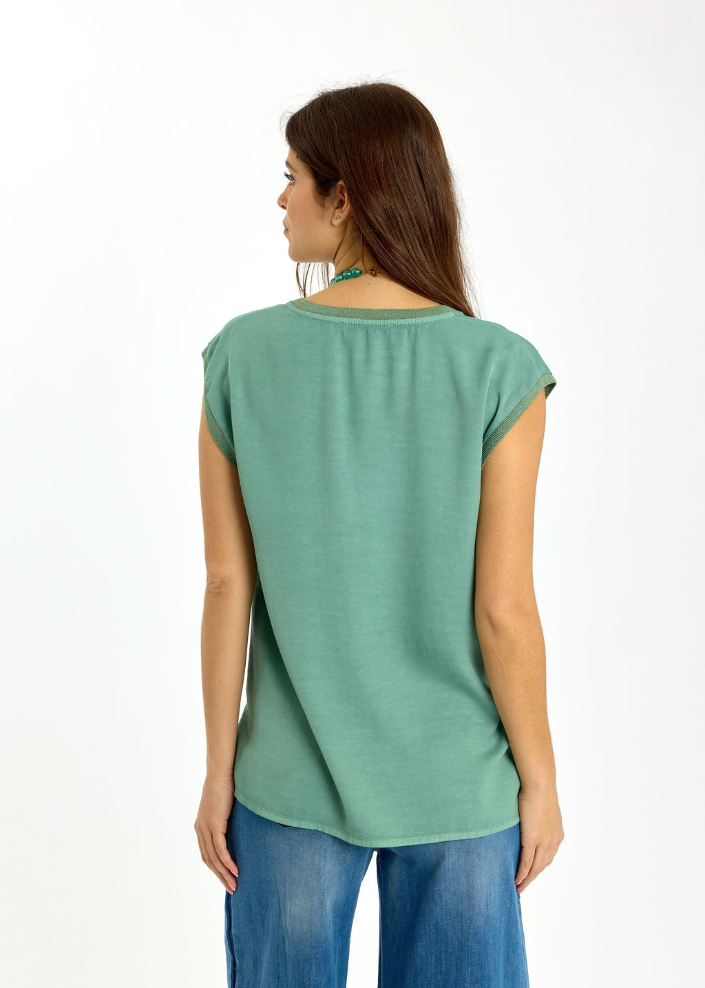 DÉBARDEUR EN VISCOSE LIN RAFA VERDE