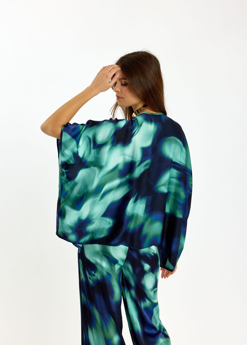 TOP FORME PONCHO RIKA BLUE