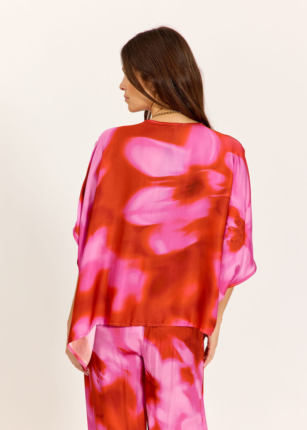 TOP FORME PONCHO RIKA ROSA
