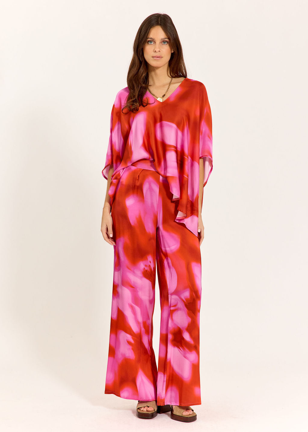 TOP FORME PONCHO RIKA ROSA