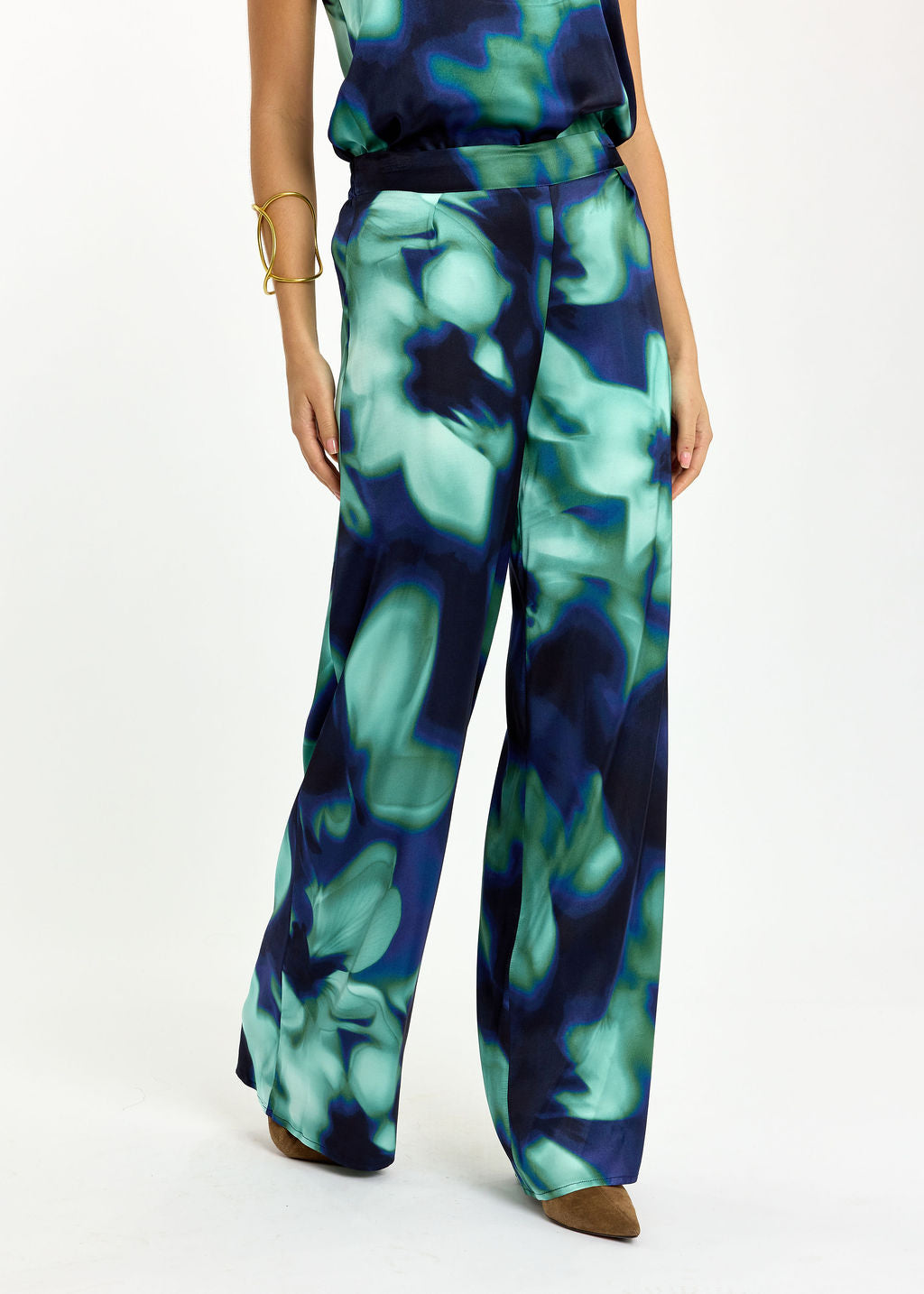 PANTALON FLUIDE IMPRIMÉ YUKA BLUE