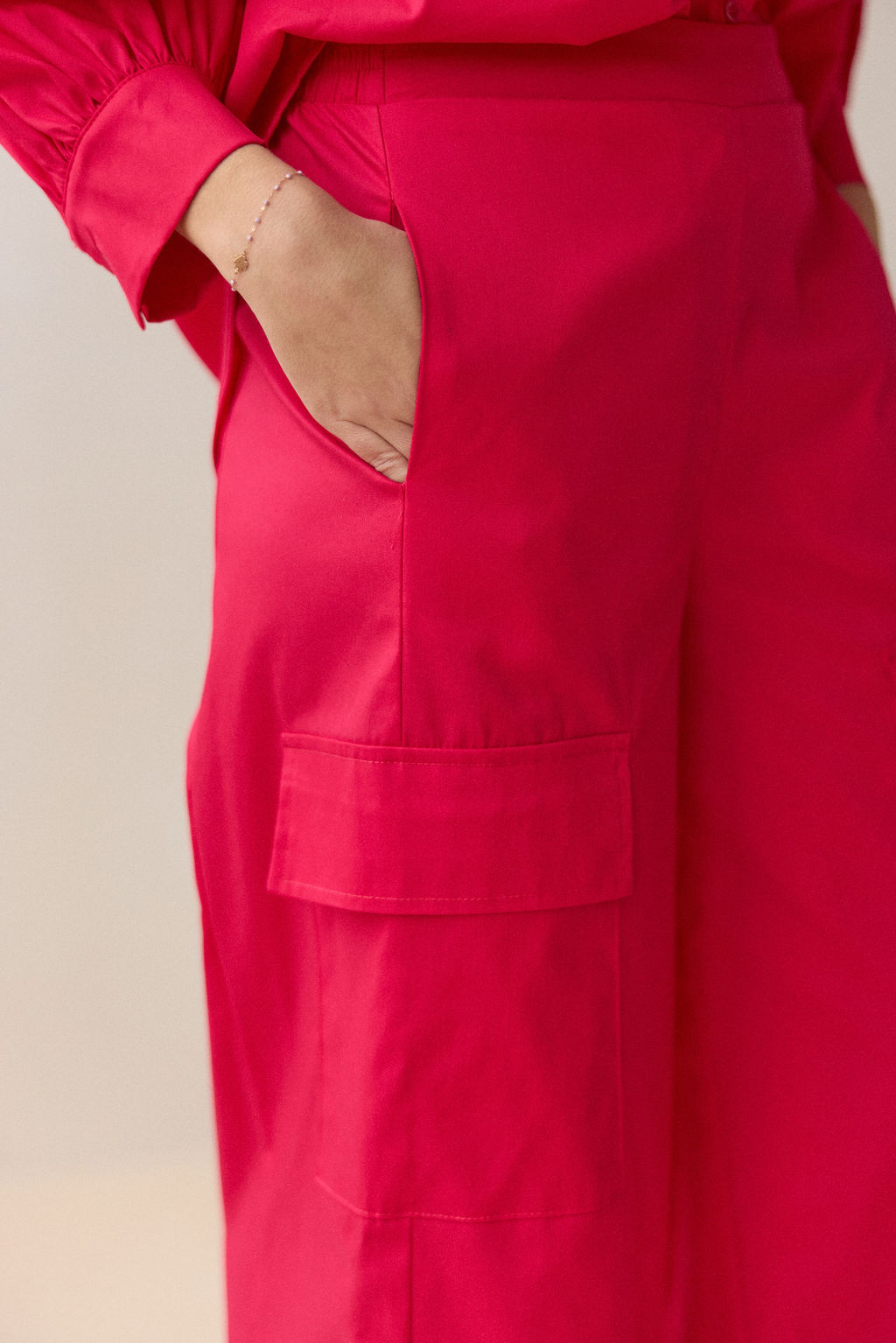 PANTALON 7/8IÈME LIVIA ROUGE