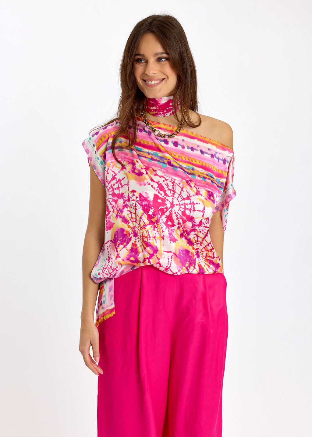 TOP À ENCOLURE BATEAU PAROSS TIE AND DYE