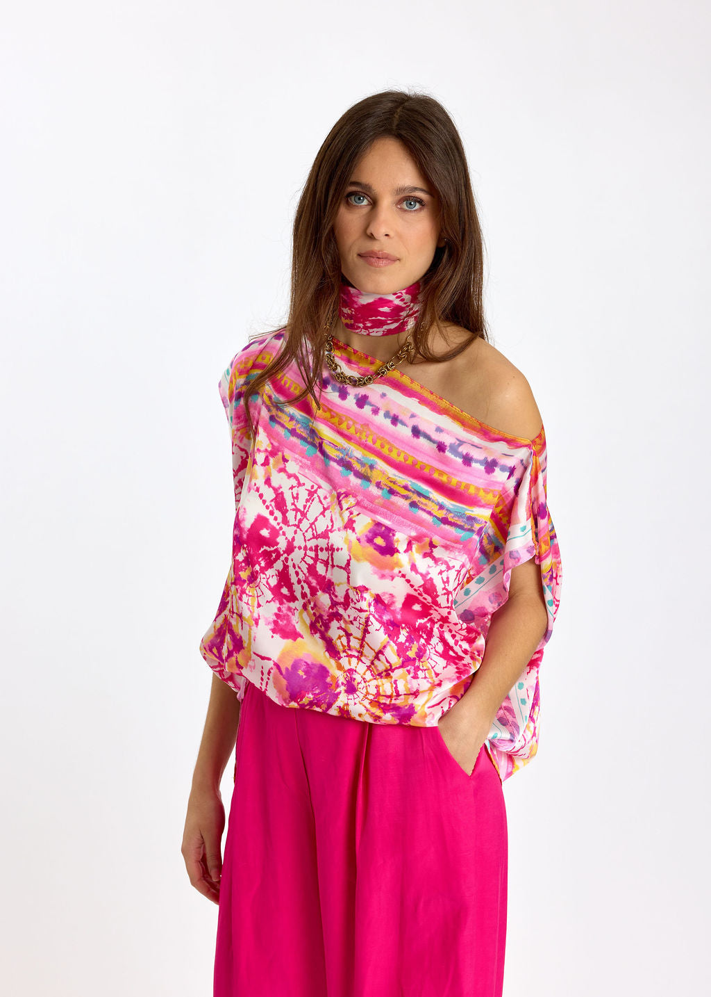 TOP À ENCOLURE BATEAU PAROSS TIE AND DYE