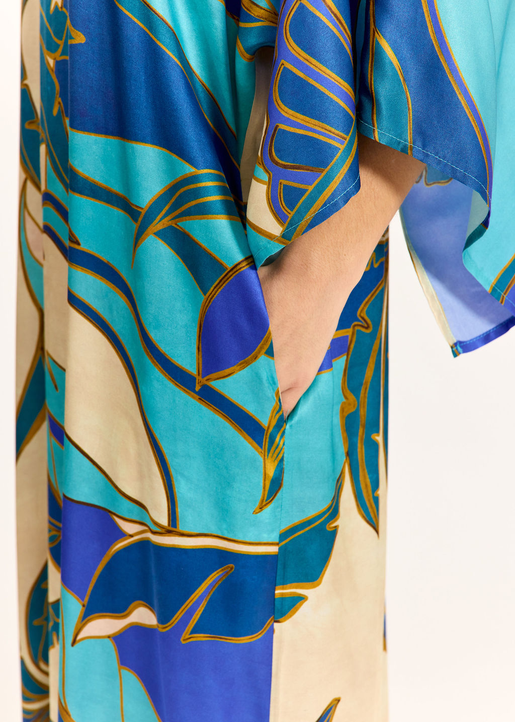 ROBE LONGUE IMPRIMÉE ADASSA TURKIS