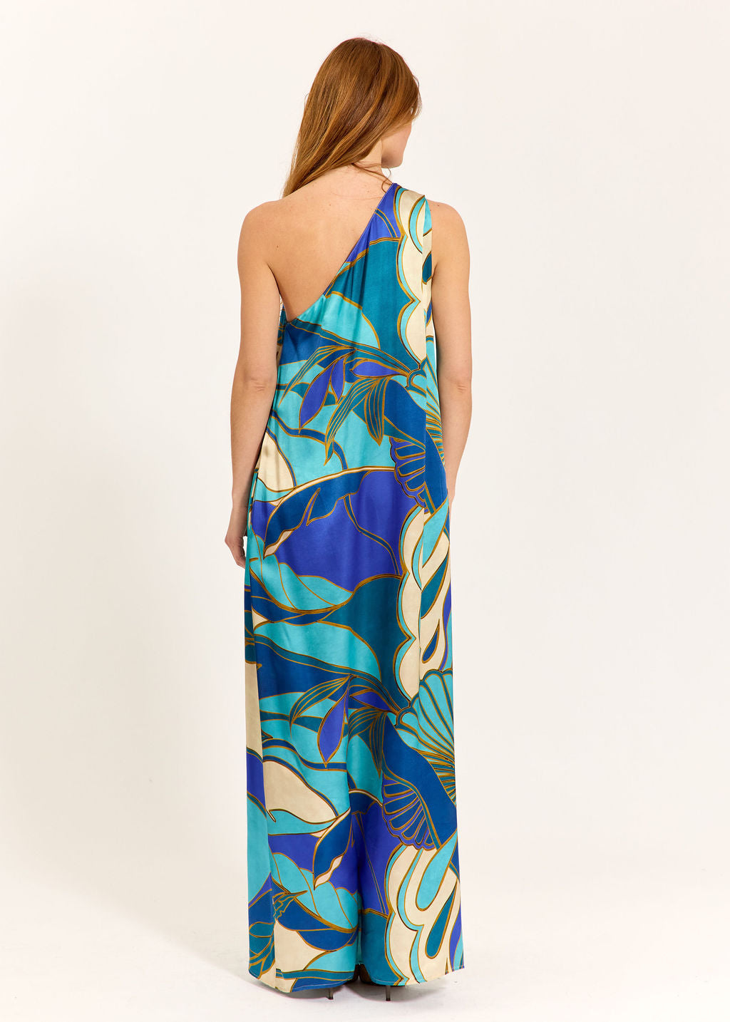 ROBE UNE ÉPAULE CLARA TURKIS