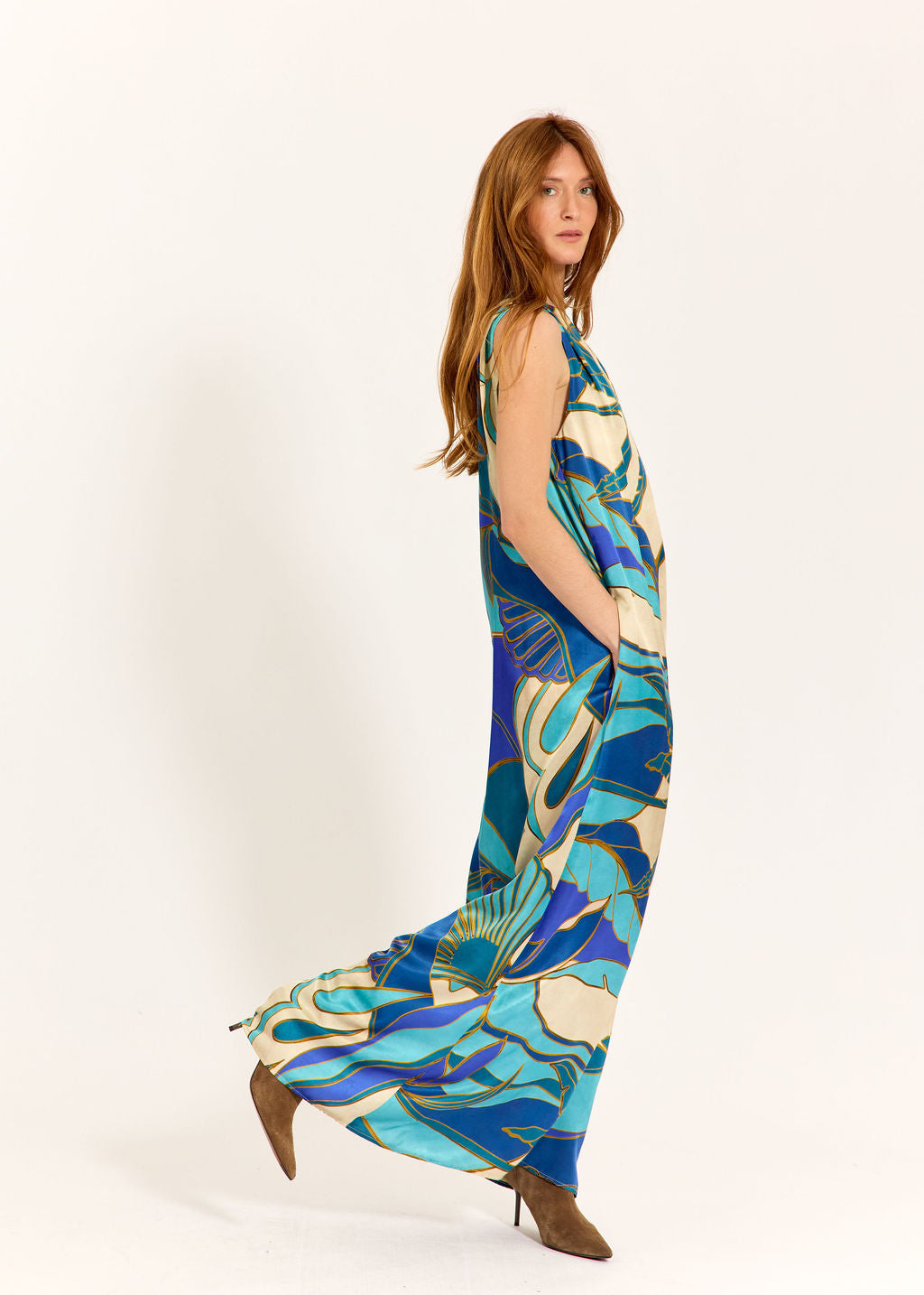 ROBE UNE ÉPAULE CLARA TURKIS