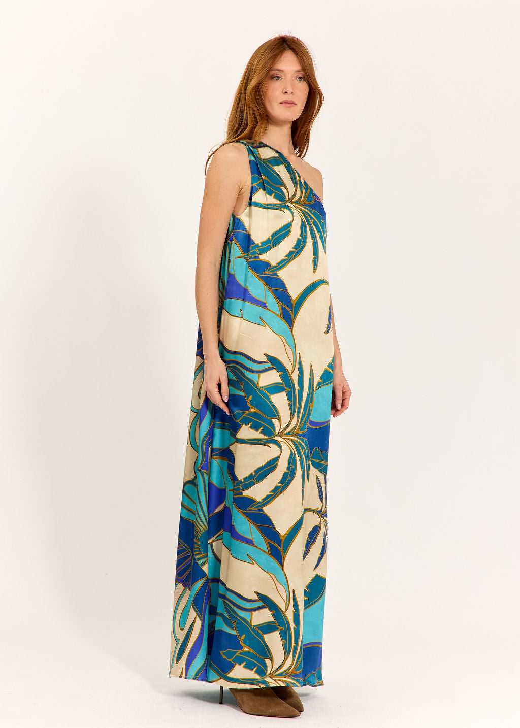 ROBE UNE ÉPAULE CLARA TURKIS