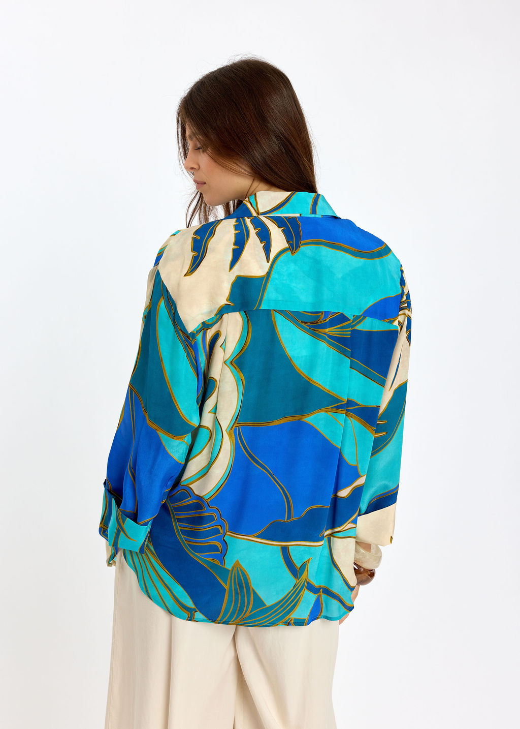 CHEMISE SOUPLE IMPRIMÉE LENI TURKIS