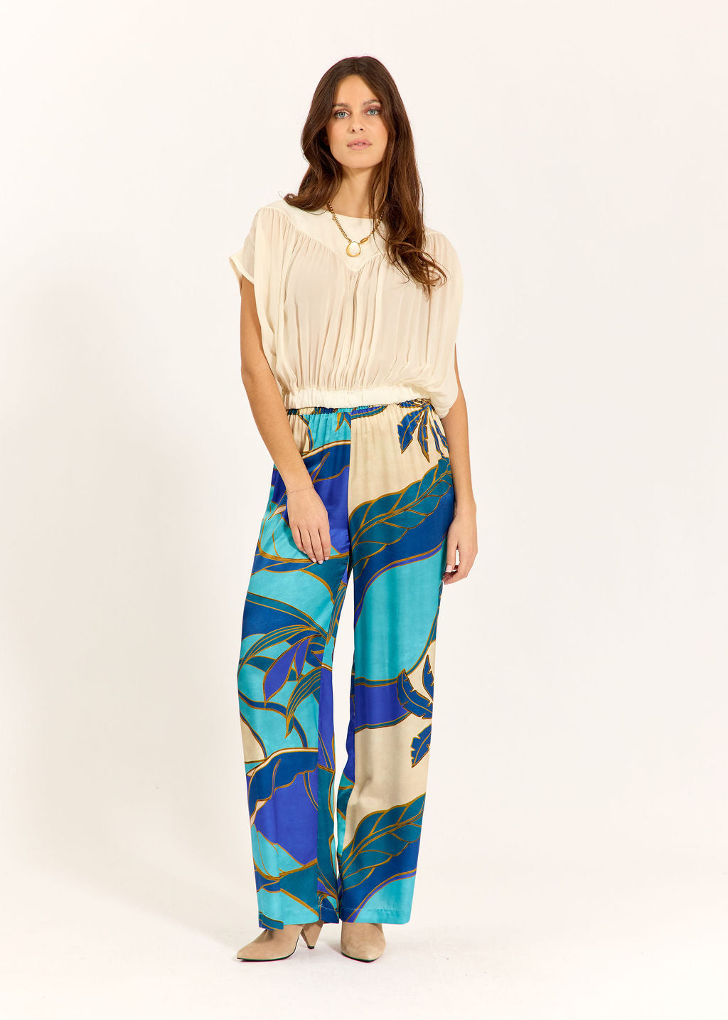 PANTALON FLUDE IMPRIMÉ LOLE TURKIS