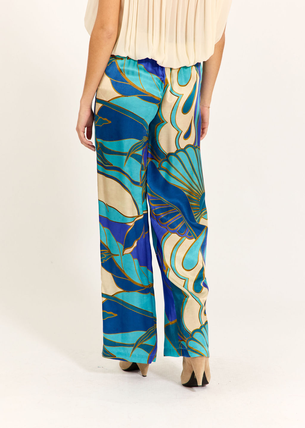 PANTALON FLUDE IMPRIMÉ LOLE TURKIS