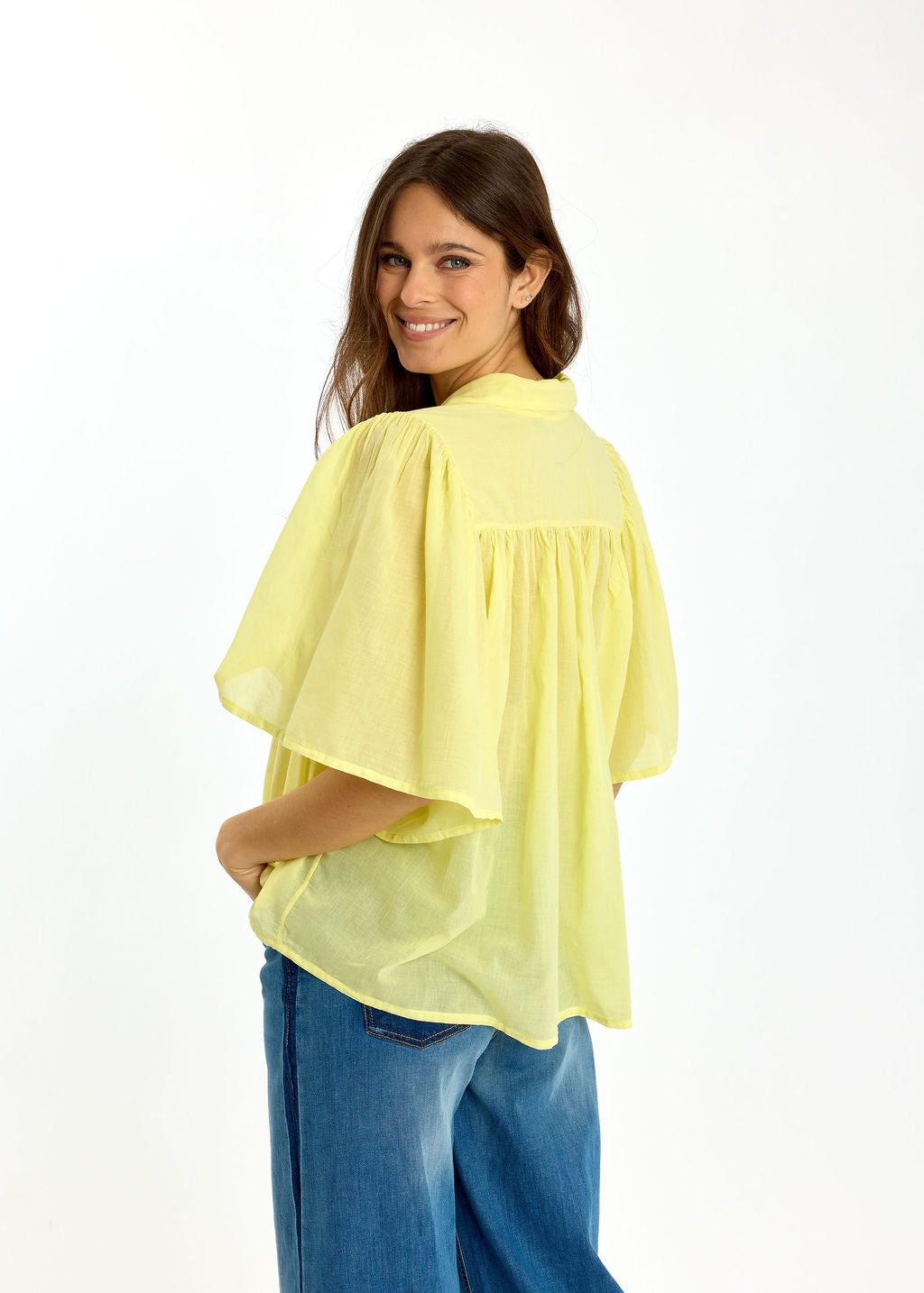 CHEMISE EN VOILE DE COTON JAVA LEMON