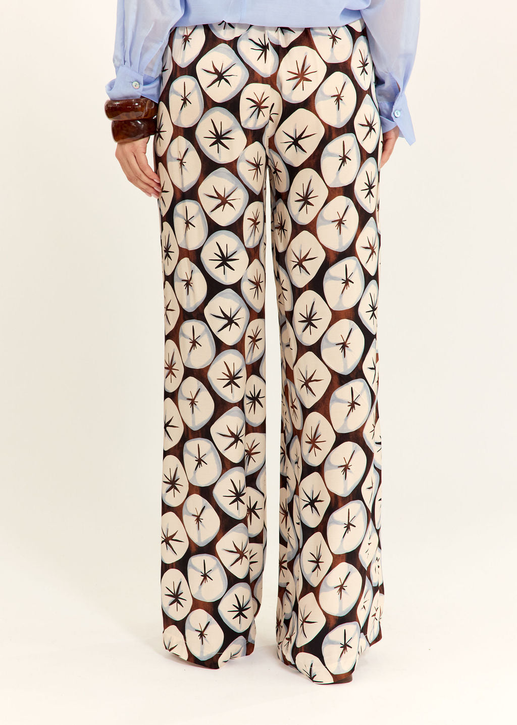 PANTALON DROIT LONG IMPRIMÉ STEF CIELO