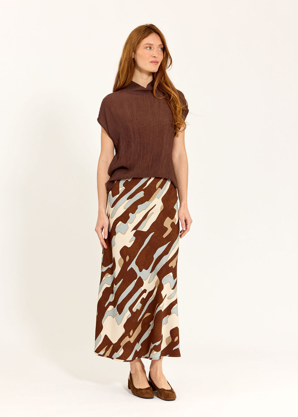 JUPE IMPRIMÉE ELOA ICE BLUE