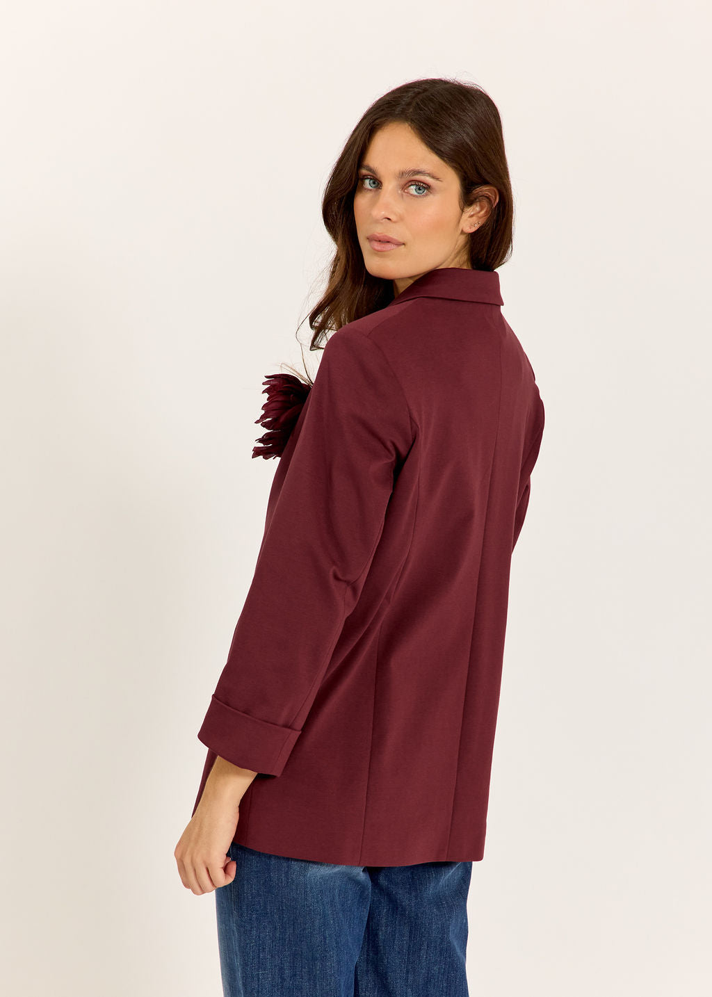 BLAZER DROIT KEA CERISE