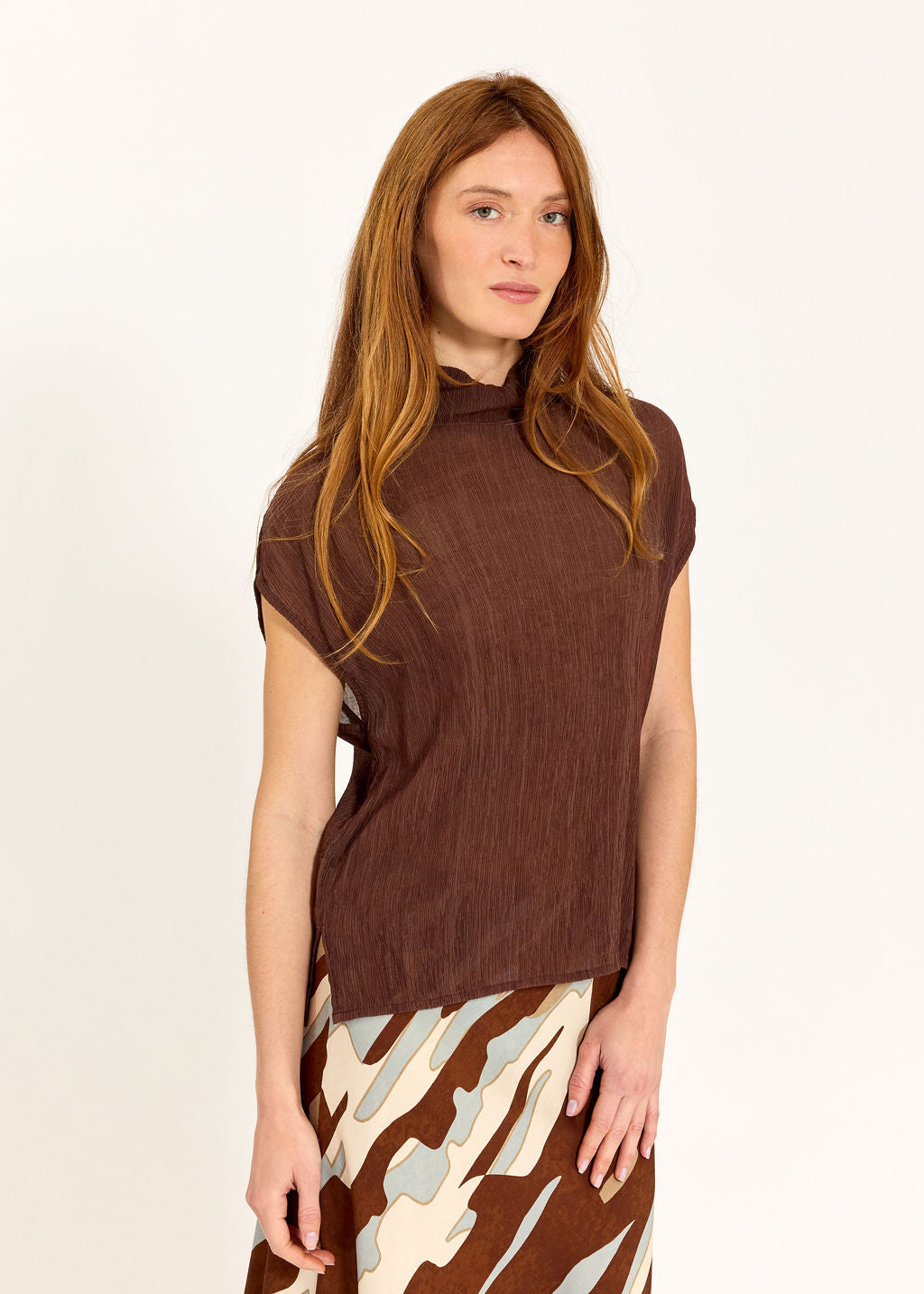 TOP STRIÉ SANS MANCHES HANOI CAFE