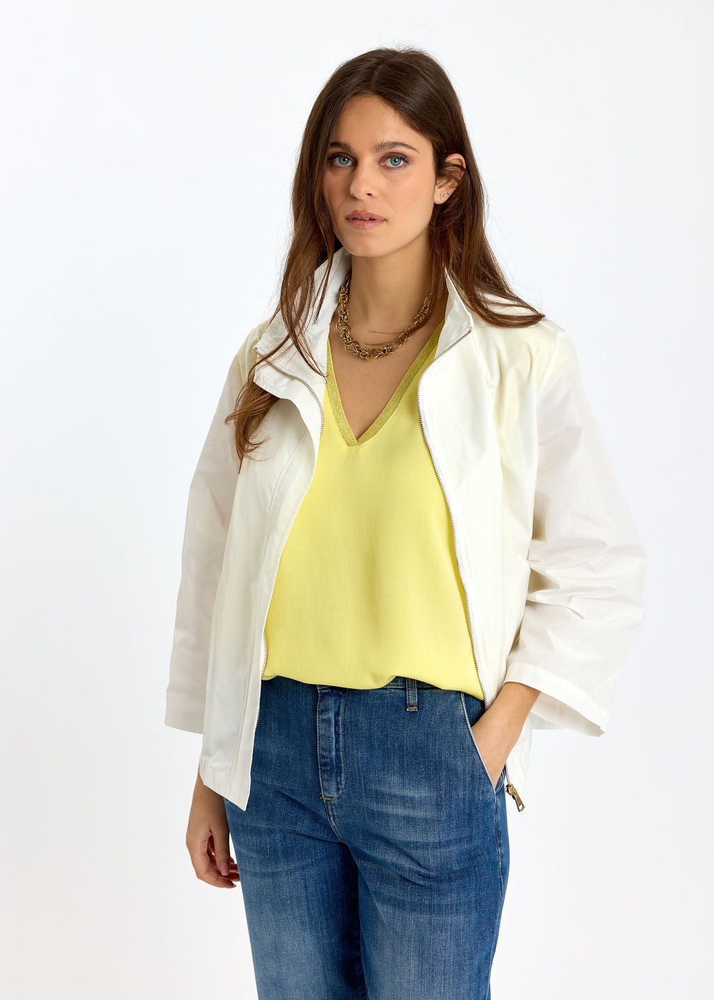 IMPER COURT EN NYLON ERICA BLANC