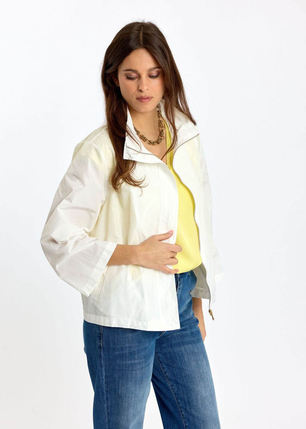 IMPER COURT EN NYLON ERICA BLANC