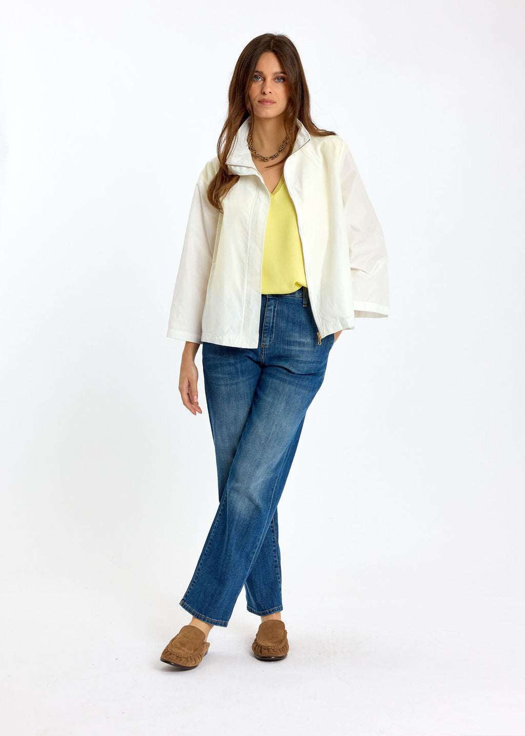 IMPER COURT EN NYLON ERICA BLANC