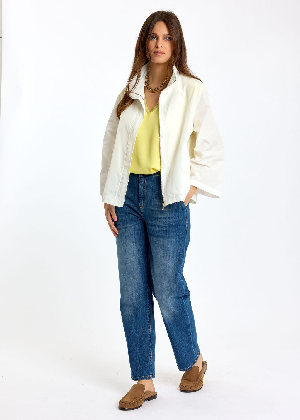 IMPER COURT EN NYLON ERICA BLANC