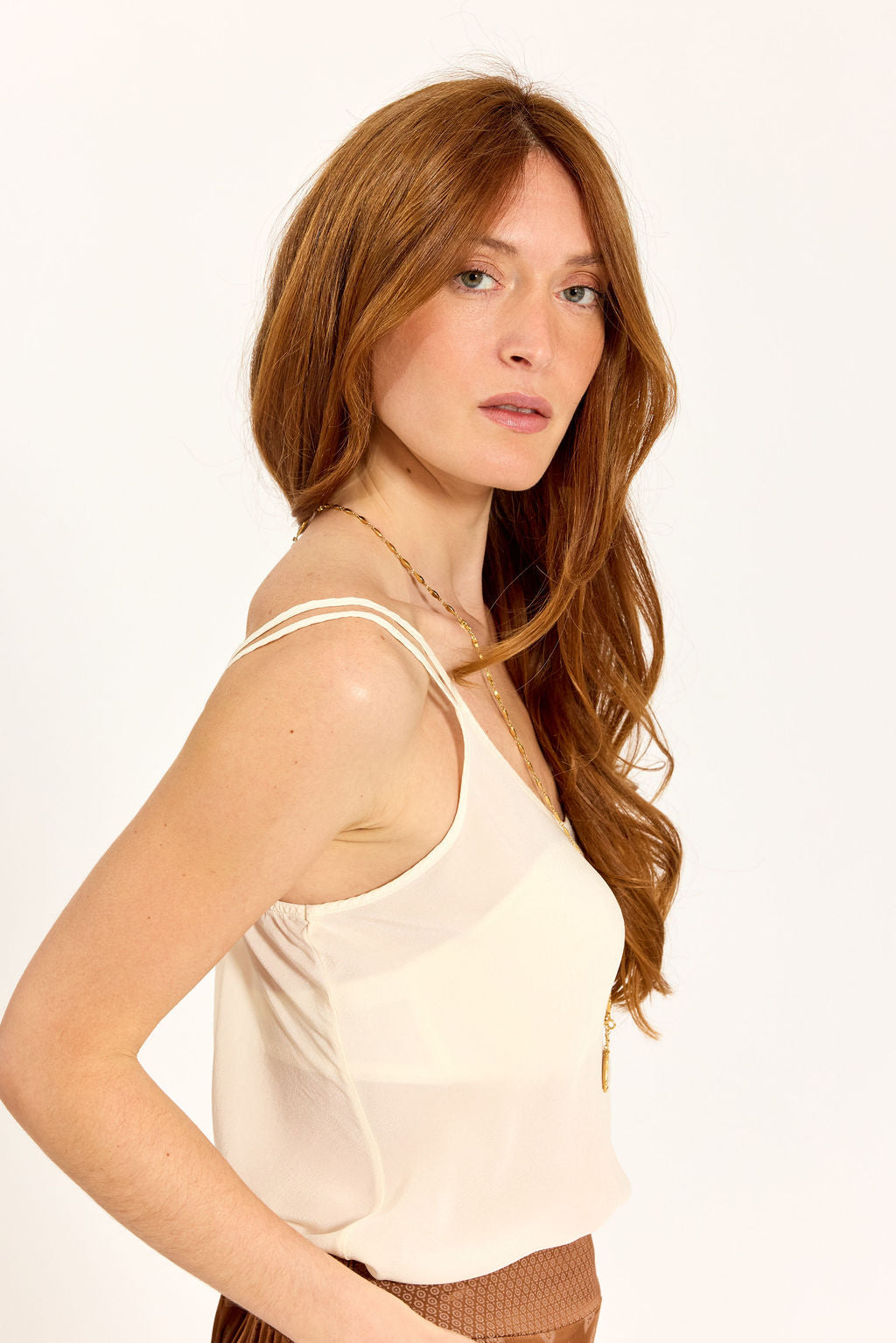 SET DE 2 PIÈCES EN VISCOSE CRÊPE LOVA ECRU