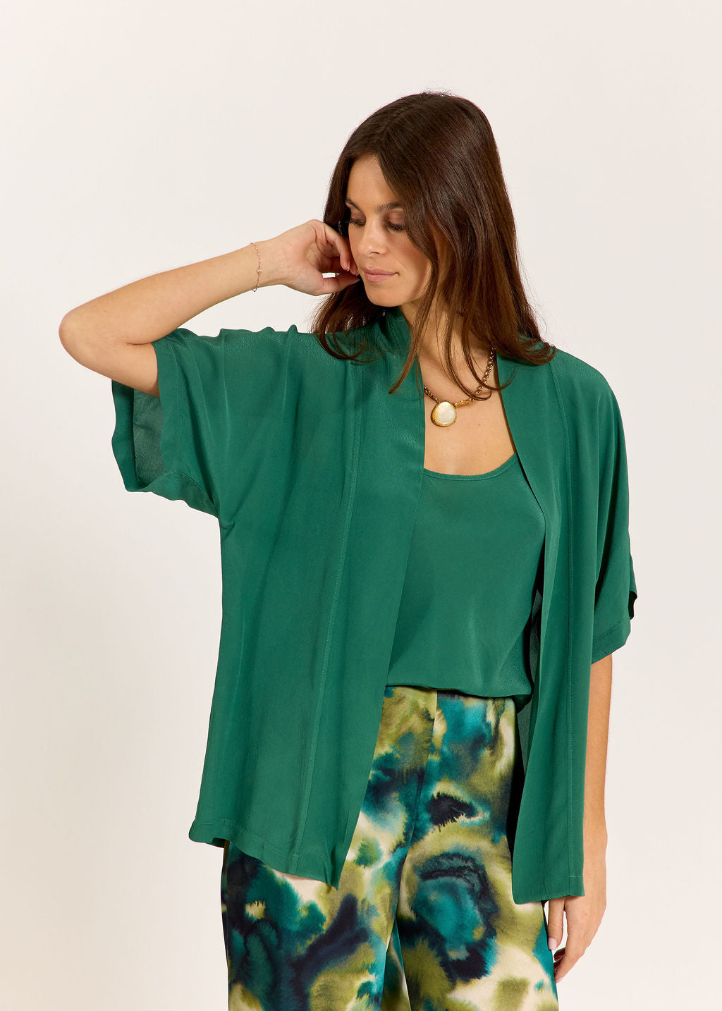 SET DE 2 PIÈCES EN VISCOSE CRÊPE LOVA MINT