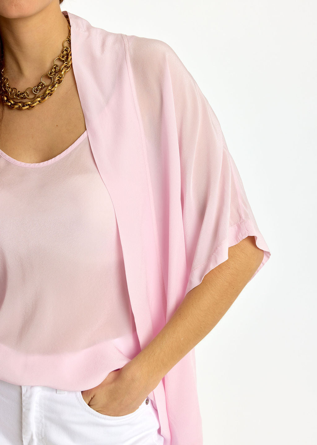 SET DE 2 PIÈCES EN VISCOSE CRÊPE LOVA ROSE