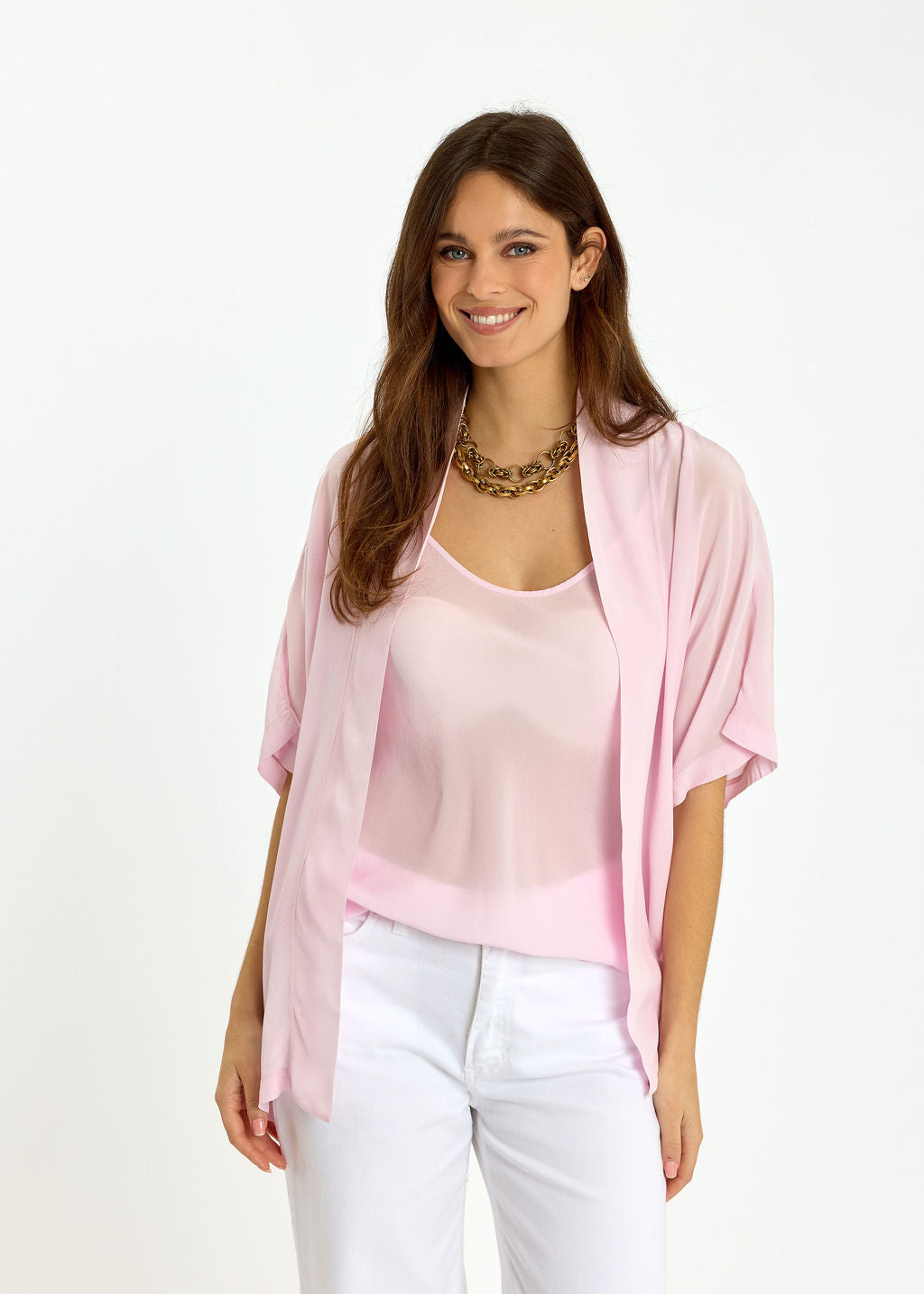 SET DE 2 PIÈCES EN VISCOSE CRÊPE LOVA ROSE